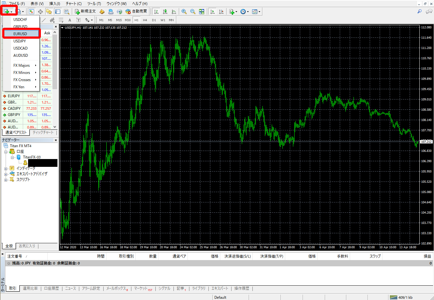 EUR/USDを追加